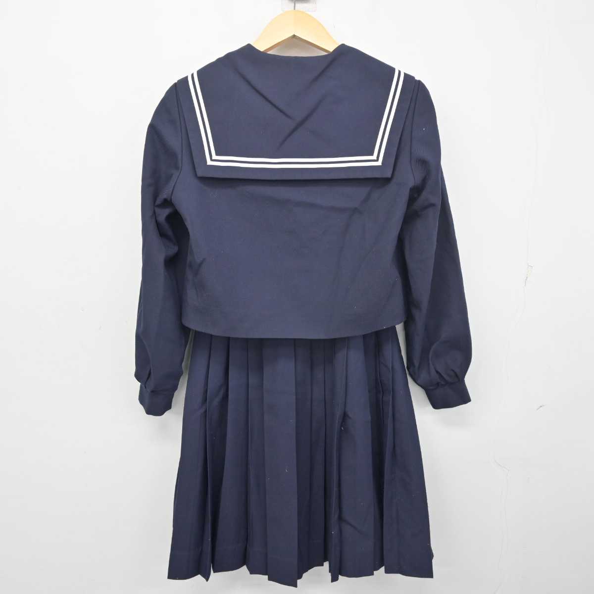 【中古】愛知県 はとり中学校 女子制服 2点 (セーラー服・スカート) sf055336