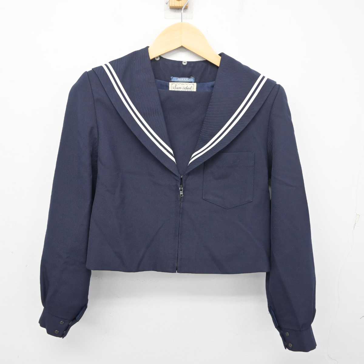 【中古】愛知県 はとり中学校 女子制服 2点 (セーラー服・スカート) sf055336