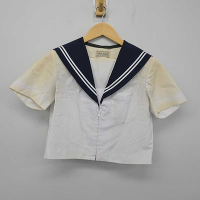 【中古】愛知県 はとり中学校 女子制服 2点 (セーラー服・スカート) sf055337