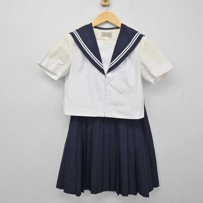 【中古】愛知県 はとり中学校 女子制服 2点 (セーラー服・スカート) sf055339