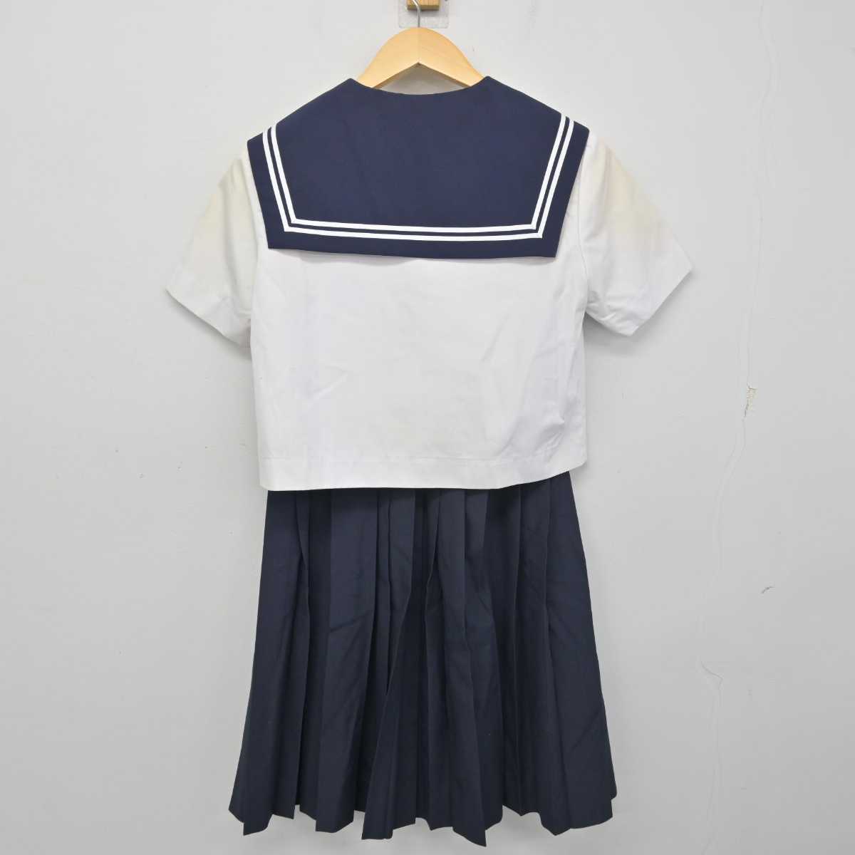 【中古】愛知県 はとり中学校 女子制服 3点 (セーラー服・スカート) sf055340