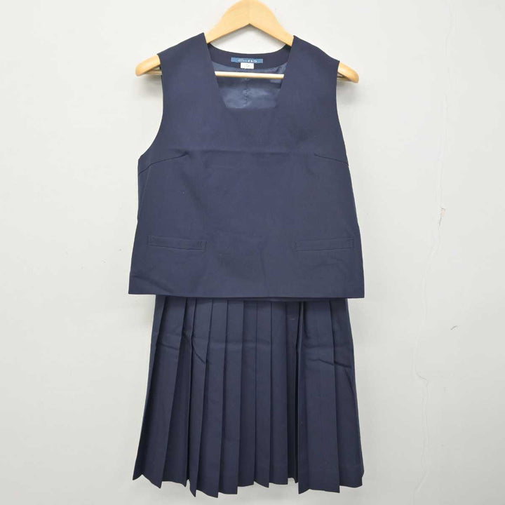 【中古】兵庫県 神戸市立山田中学校 女子制服 3点 (セーラー服・ベスト・スカート) sf055350