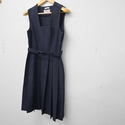 【中古】福岡県 北九州市立富野中学校 女子制服 1点 (ジャンパースカート) sf055356