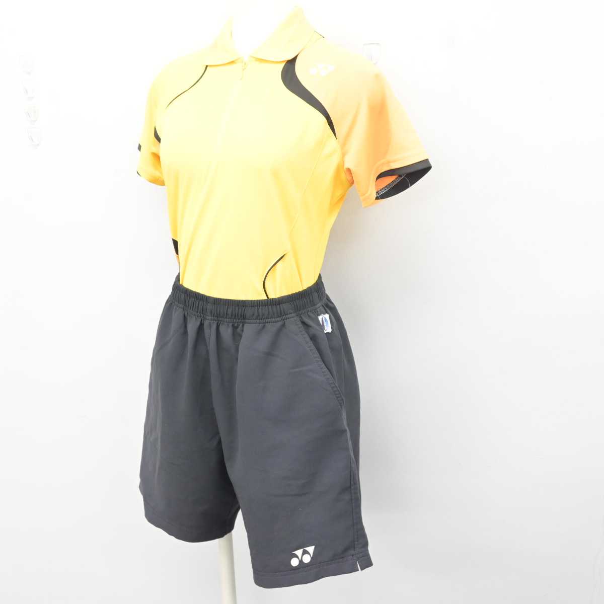 【中古】京都府 鴨沂高等学校/ソフトテニス部ユニフォーム 女子制服 3点 (部活ユニフォーム 上・部活ユニフォーム 下・部活ユニフォーム 下) sf055362