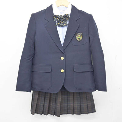 【中古】東京都 豊島学院高等学校 女子制服 5点 (ブレザー・ニット・シャツ・スカート) sf055368