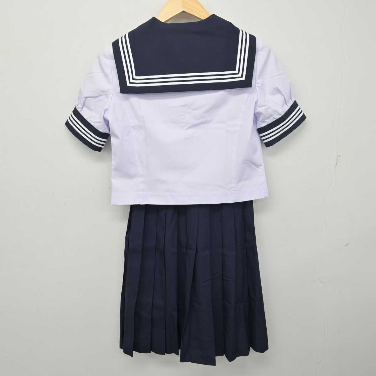 【中古】広島県 比治山女子高等学校 女子制服 3点 (セーラー服・スカート) sf055385