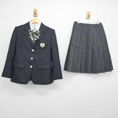 【中古】茨城県 土浦工業高等学校 女子制服 4点 (ブレザー・シャツ・スカート) sf055397