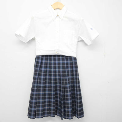 【中古】栃木県 佐野日本大学中等教育学校 女子制服 2点 (シャツ・スカート) sf055410