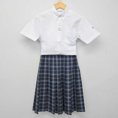 【中古】栃木県 佐野日本大学中等教育学校 女子制服 2点 (シャツ・スカート) sf055411