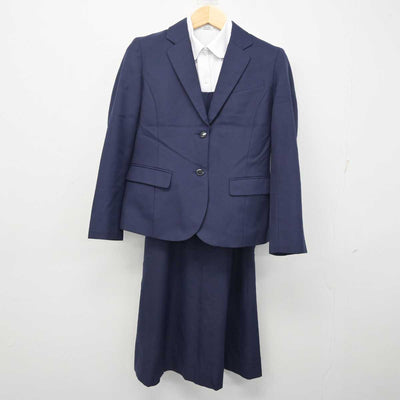 【中古】福岡県 戸畑高等学校 女子制服 3点 (ブレザー・ジャンパースカート・シャツ) sf055427