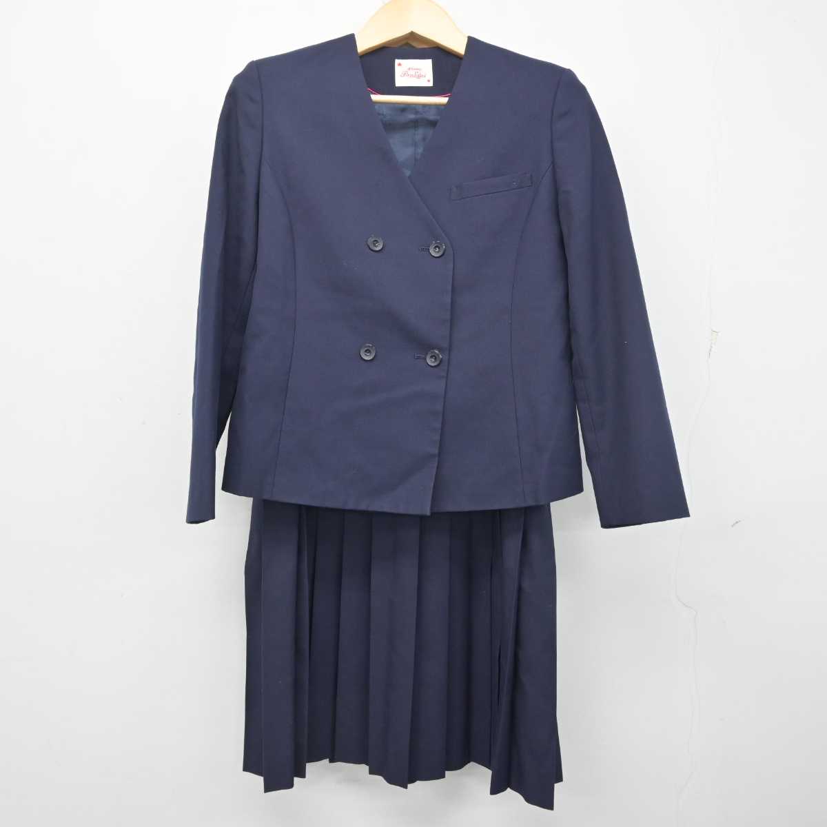 【中古】福岡県 志徳中学校 女子制服 2点 (ブレザー・ジャンパースカート) sf055434