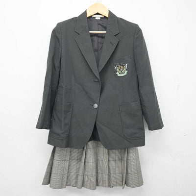 【中古】福岡県 筑後中学校 女子制服 2点 (ブレザー・スカート) sf055435