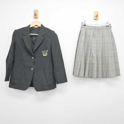 【中古】福岡県 筑後中学校 女子制服 2点 (ブレザー・スカート) sf055436