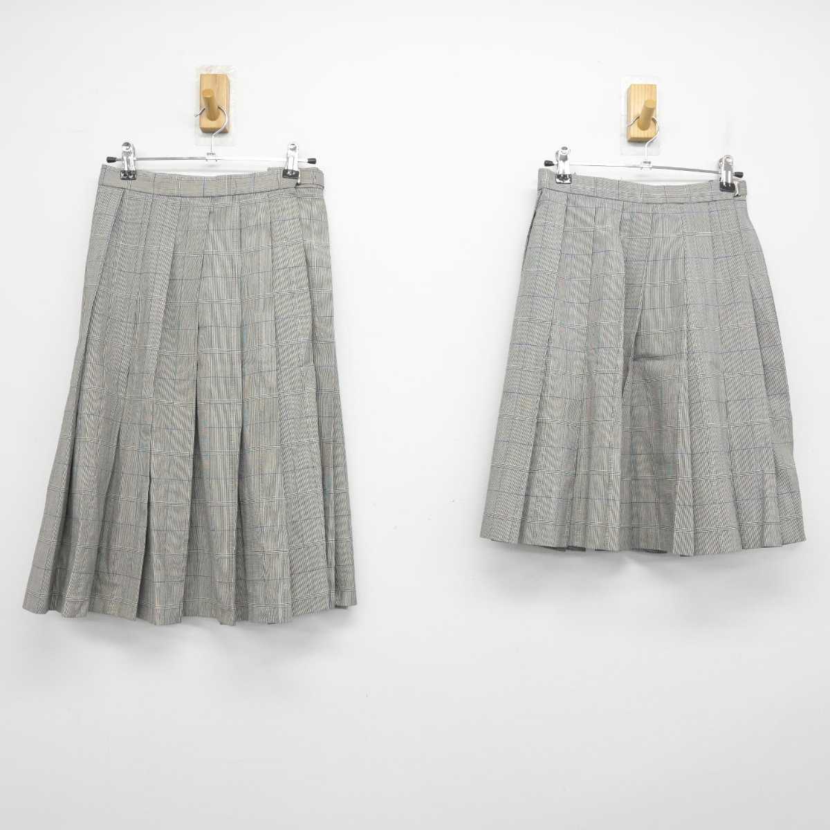 【中古】福岡県 筑後中学校 女子制服 2点 (スカート・スカート) sf055437