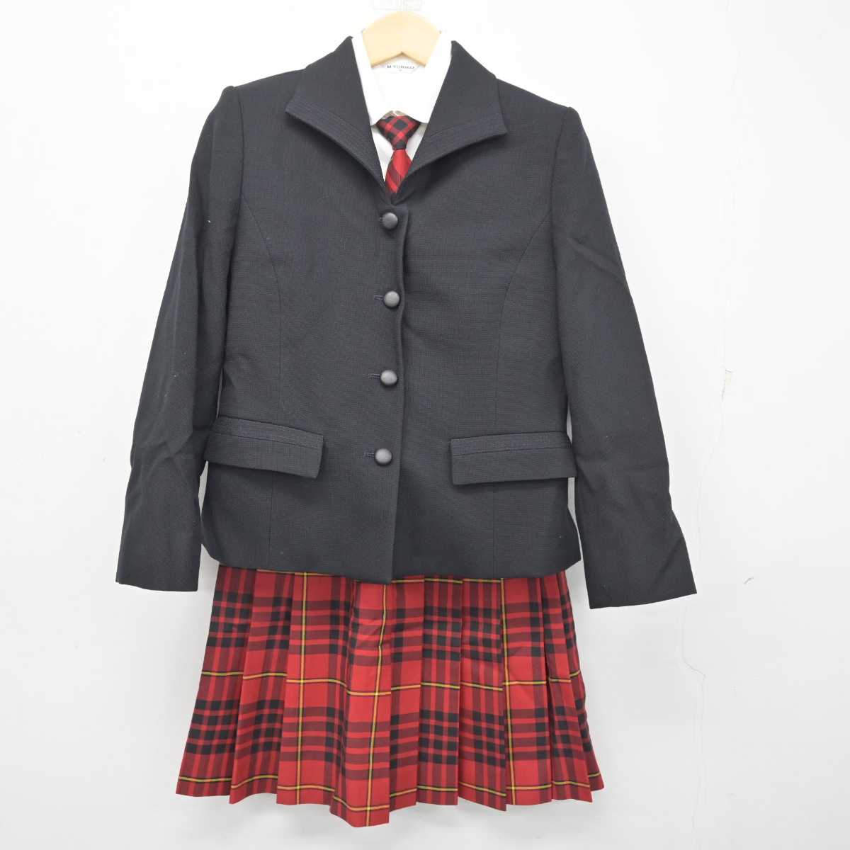 【中古】福島県 会津高等学校 女子制服 5点 (ブレザー・シャツ・スカート) sf055442