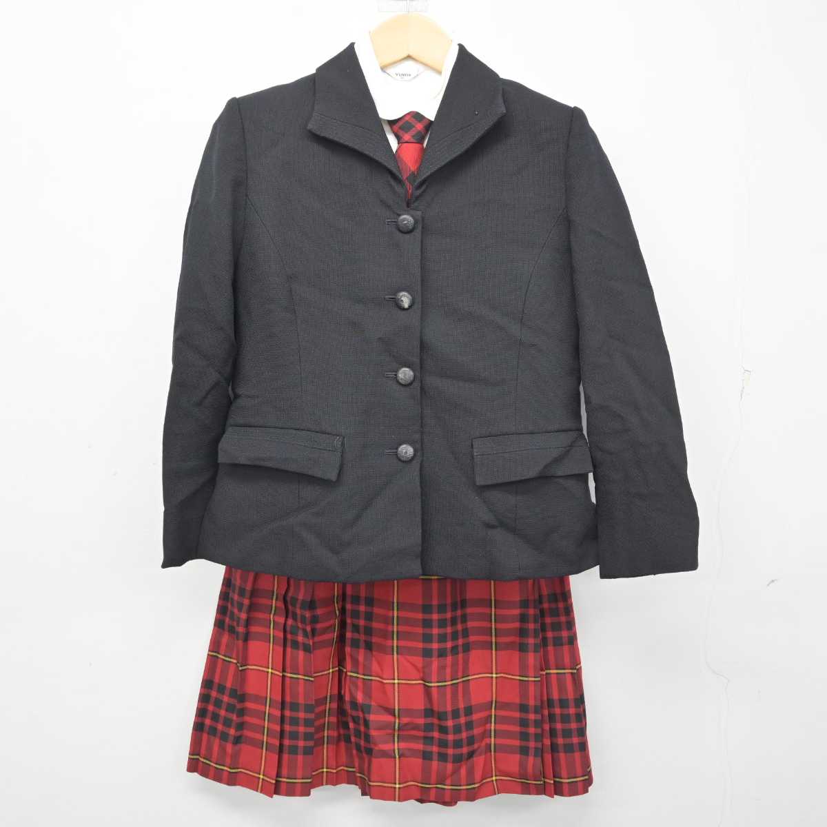 【中古】福島県 会津高等学校 女子制服 4点 (ブレザー・シャツ・スカート) sf055443