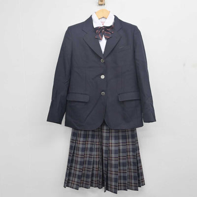 【中古】福島県 若松市立第四中学校 女子制服 4点 (ブレザー・シャツ・スカート) sf055447