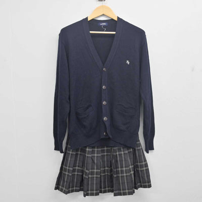 【中古】千葉県 野田中央高等学校 女子制服 3点 (ブレザー・ニット・スカート) sf055450