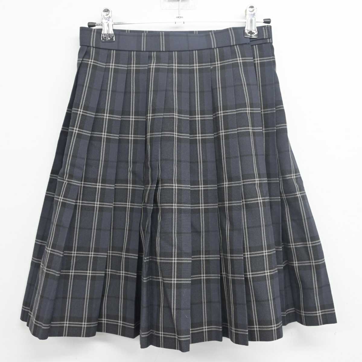 【中古】千葉県 野田中央高等学校 女子制服 3点 (ニットベスト・スカート) sf055451