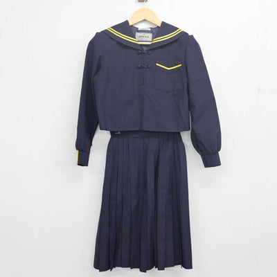 【中古】静岡県 西遠女子学園中学校・高等学校 女子制服 2点 (セーラー服・スカート) sf055481