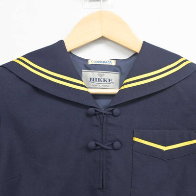 【中古】静岡県 西遠女子学園中学校・高等学校 女子制服 2点 (セーラー服・スカート) sf055481