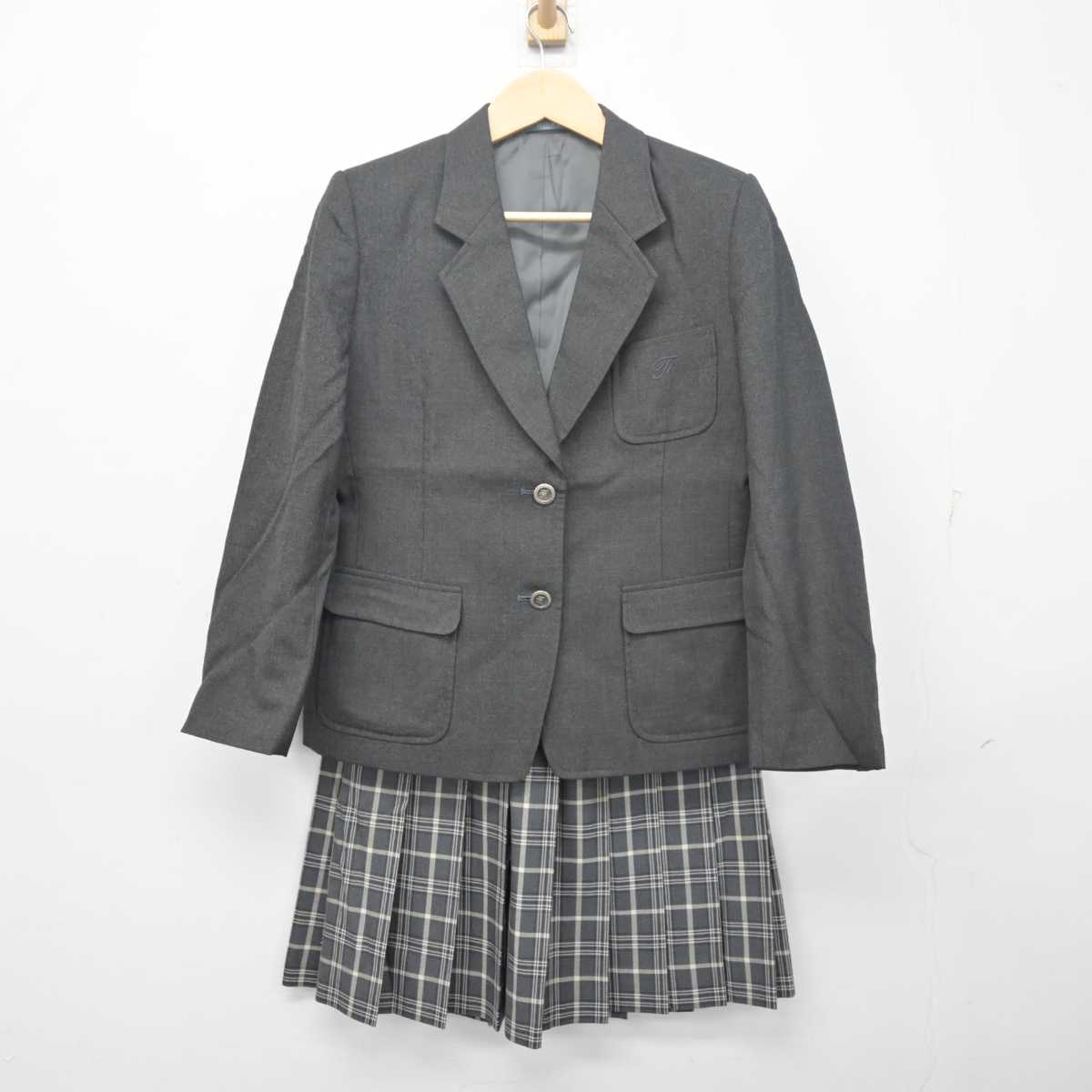 【中古】岐阜県 不破高等学校 女子制服 2点 (ブレザー・スカート) sf055495