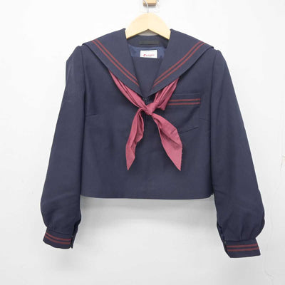 【中古】岡山県 津山東中学校 女子制服 3点 (セーラー服・スカート) sf055497