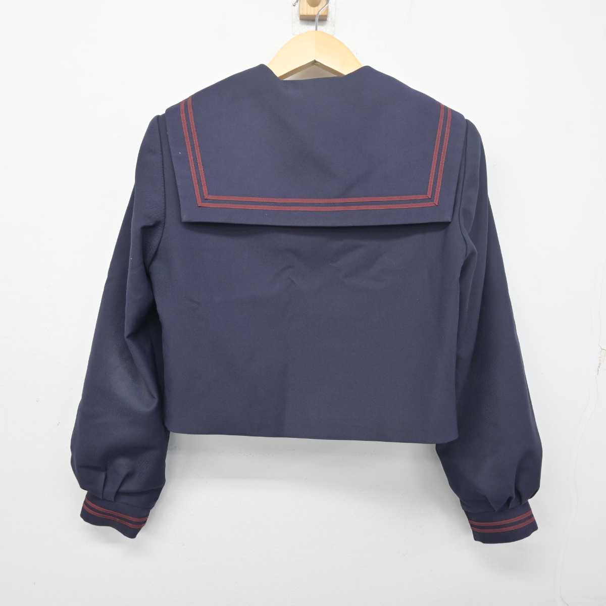 【中古】岡山県 津山東中学校 女子制服 3点 (セーラー服・スカート) sf055497