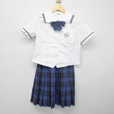 【中古】埼玉県 栄東中学校 女子制服 3点 (セーラー服・スカート) sf055500