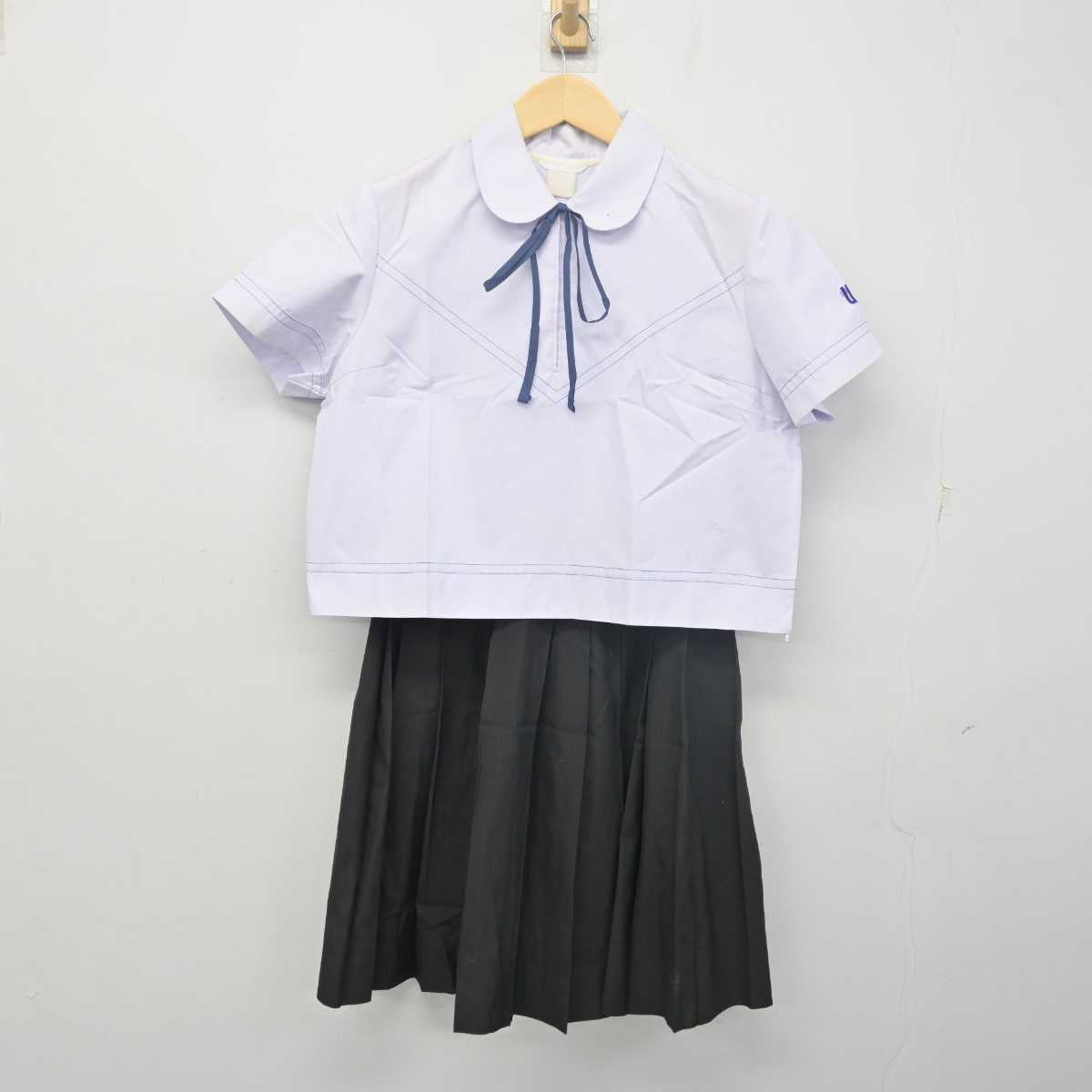 【中古】鹿児島県 鹿児島純心高等学校 女子制服 4点 (シャツ・シャツ・スカート) sf055515