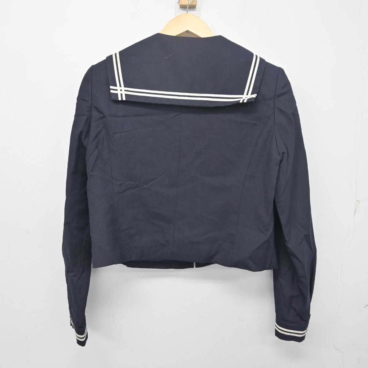 【中古】埼玉県 星野学園中学校  女子制服 2点 (セーラー服・スカート) sf055516