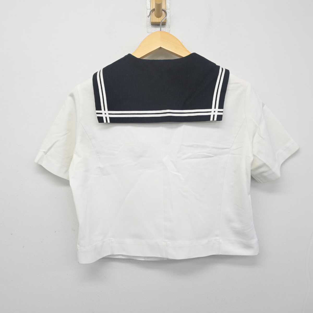 【中古】埼玉県 星野学園中学校  女子制服 2点 (セーラー服・スカート) sf055517