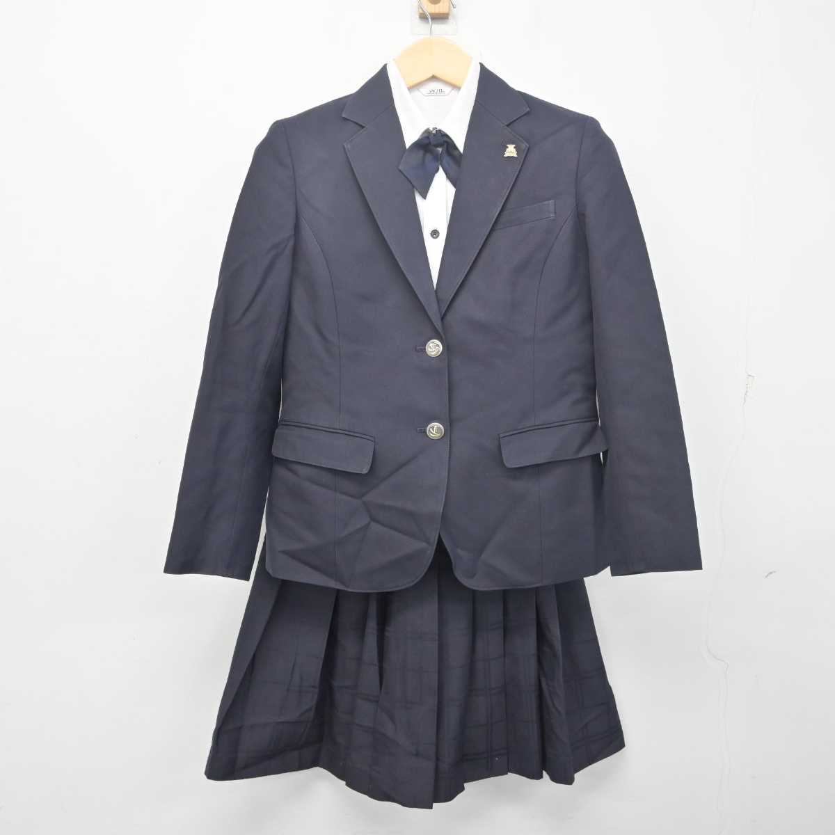 【中古】兵庫県 相生高等学校 女子制服 6点 (ブレザー・シャツ・スカート) sf055533