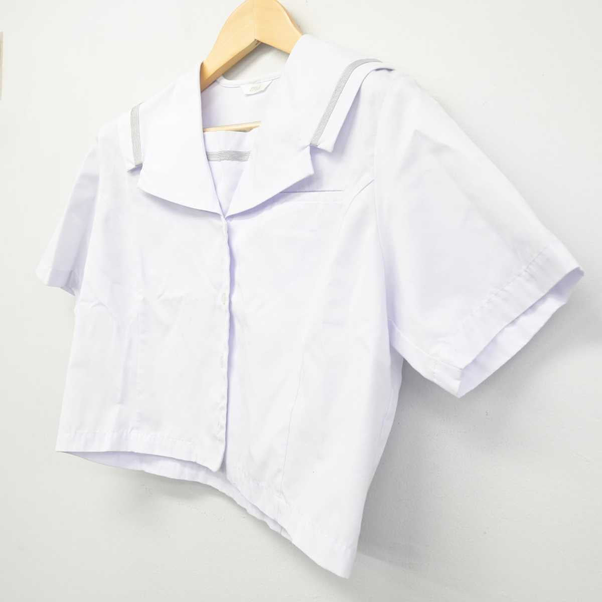 【中古】福井県 小浜中学校 女子制服 2点 (セーラー服) sf055553