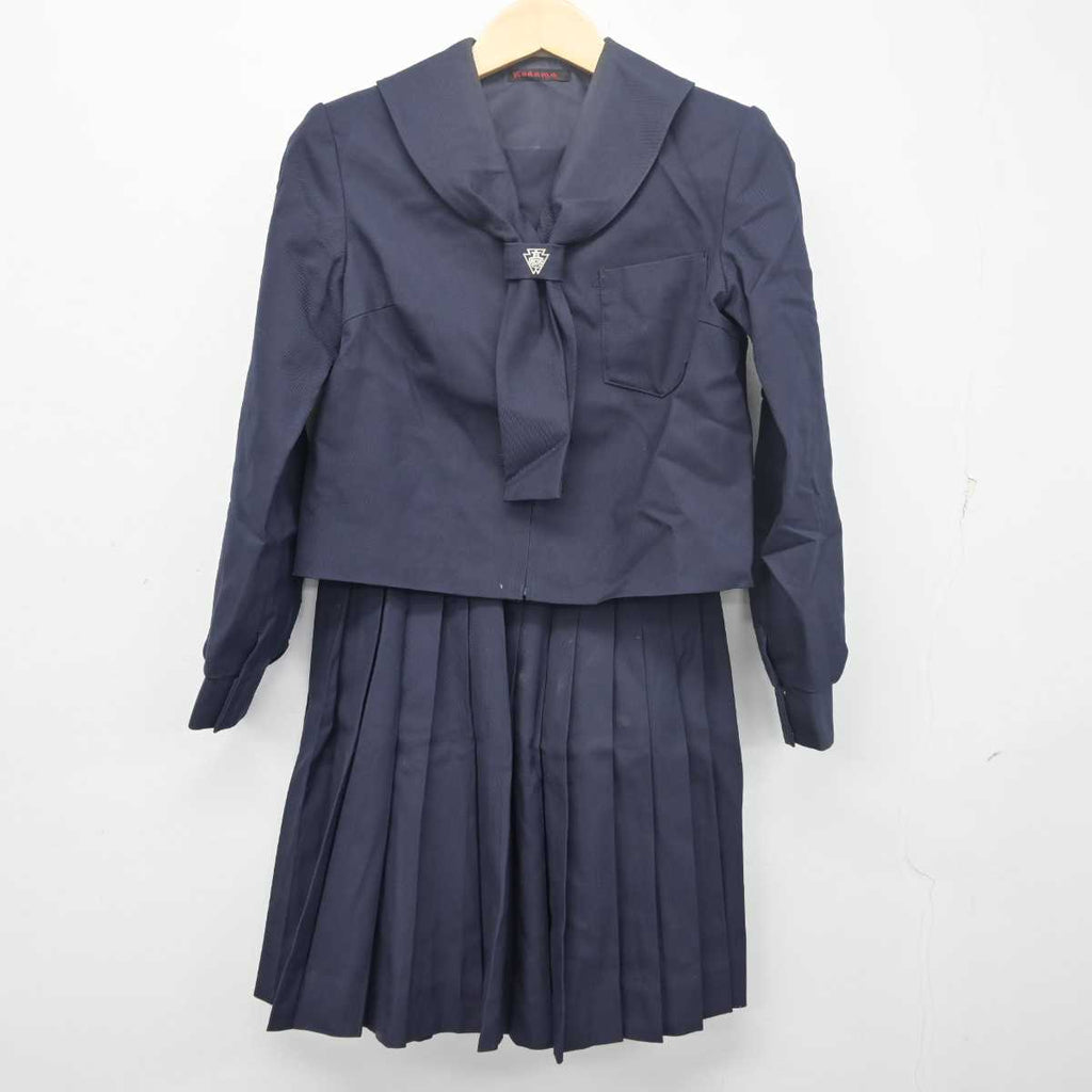 【中古】広島県 福山葦陽高等学校 女子制服 2点 (セーラー服・スカート) sf055561