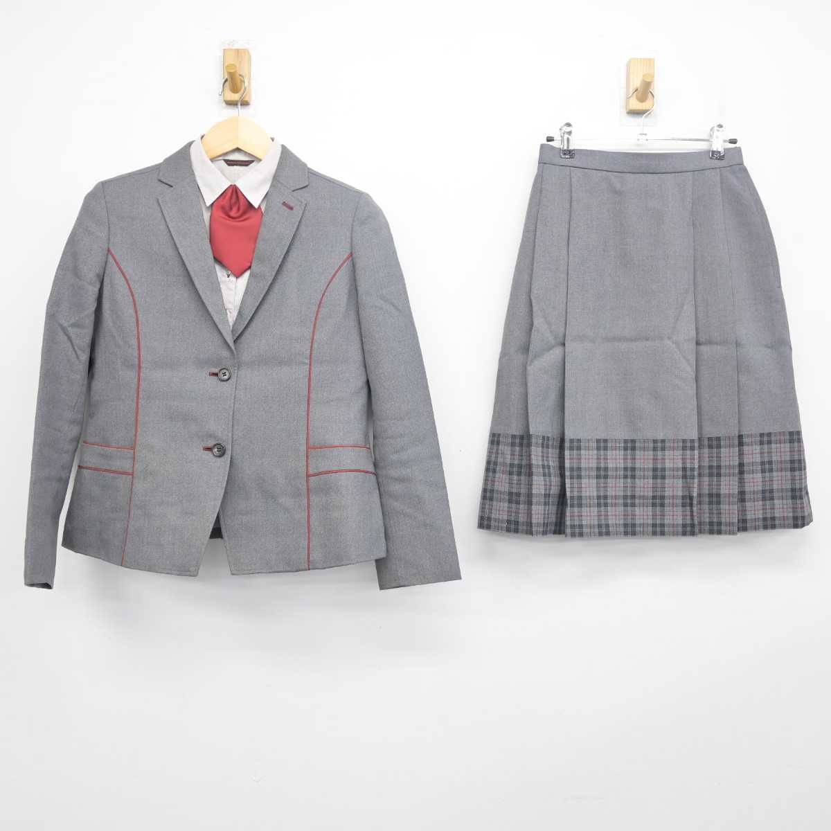 【中古】神奈川県 北鎌倉女子学園高等学校 女子制服 5点 (ブレザー・シャツ・スカート) sf055569