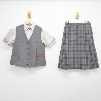 【中古】神奈川県 北鎌倉女子学園高等学校 女子制服 3点 (ベスト・シャツ・スカート) sf055571