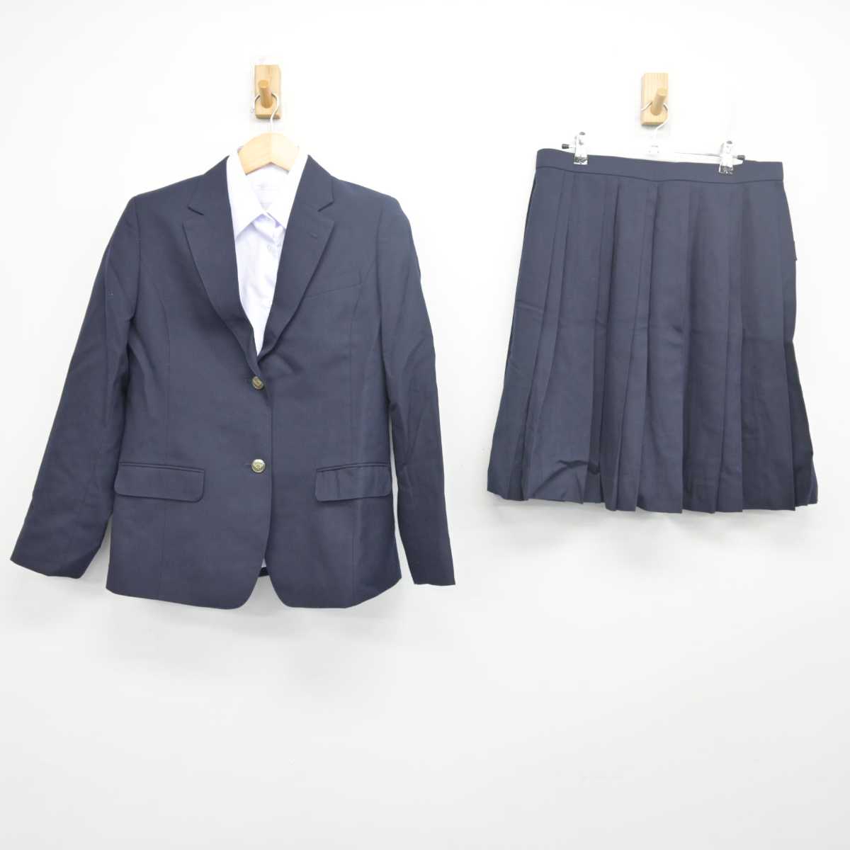 【中古】神奈川県 横浜吉田中学校 女子制服 3点 (ブレザー・シャツ・スカート) sf055573