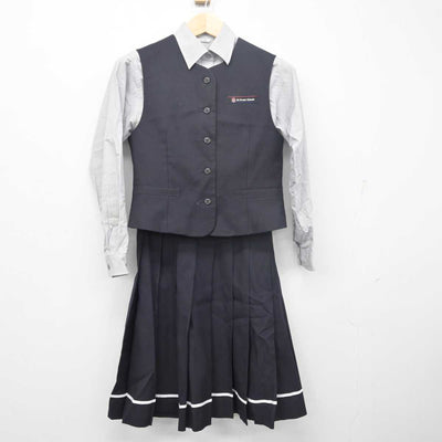 【中古】青森県 八戸聖ウルスラ学院中学校・高等学校 女子制服 4点 (ブレザー・ベスト・シャツ・スカート) sf055609