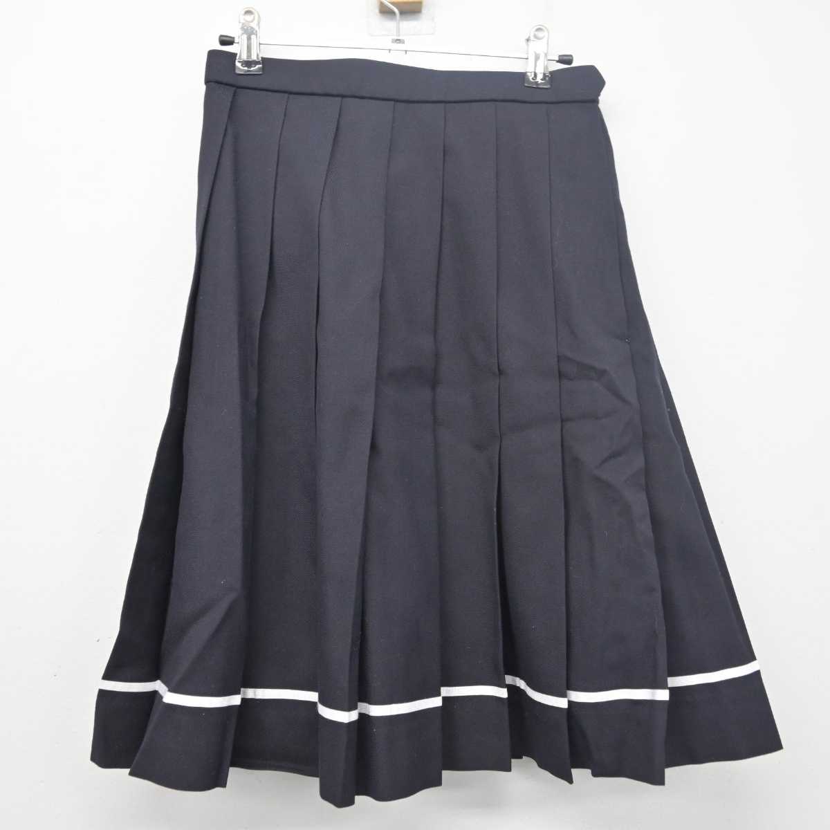 【中古】青森県 八戸聖ウルスラ学院中学校・高等学校 女子制服 4点 (ブレザー・ベスト・シャツ・スカート) sf055609