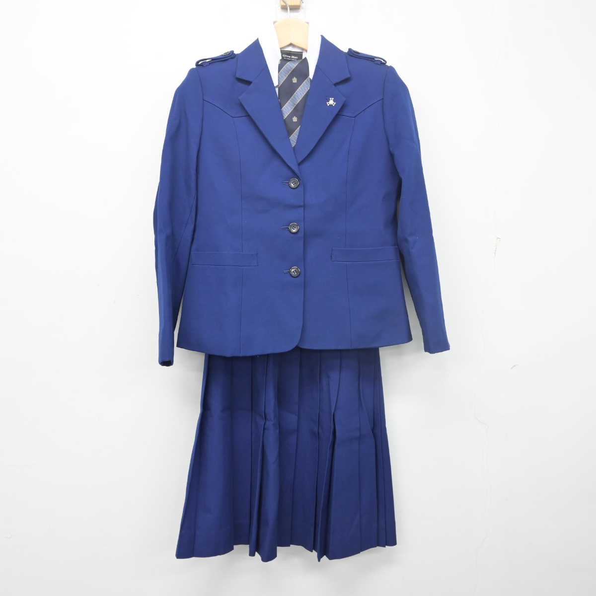 【中古】千葉県 磯辺高等学校 女子制服 4点 (ブレザー・シャツ・スカート) sf055617