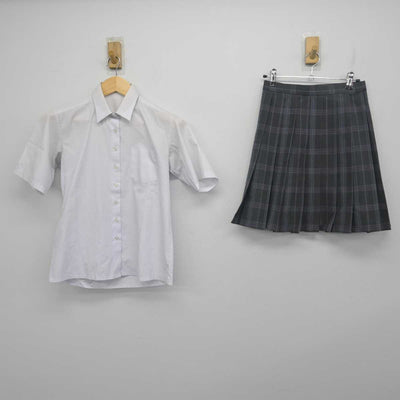 【中古】神奈川県 矢向中学校 女子制服 2点 (シャツ・スカート) sf055624