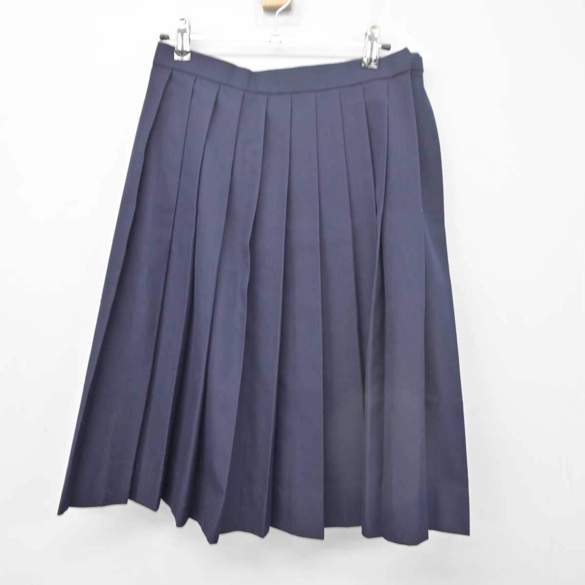 【中古】大分県 稙田中学校 女子制服 3点 (セーラー服・スカート) sf055625