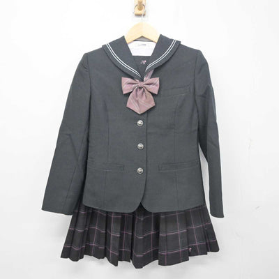 【中古】広島県 広島桜が丘高等学校 女子制服 4点 (ブレザー・セーラー服・スカート) sf055636