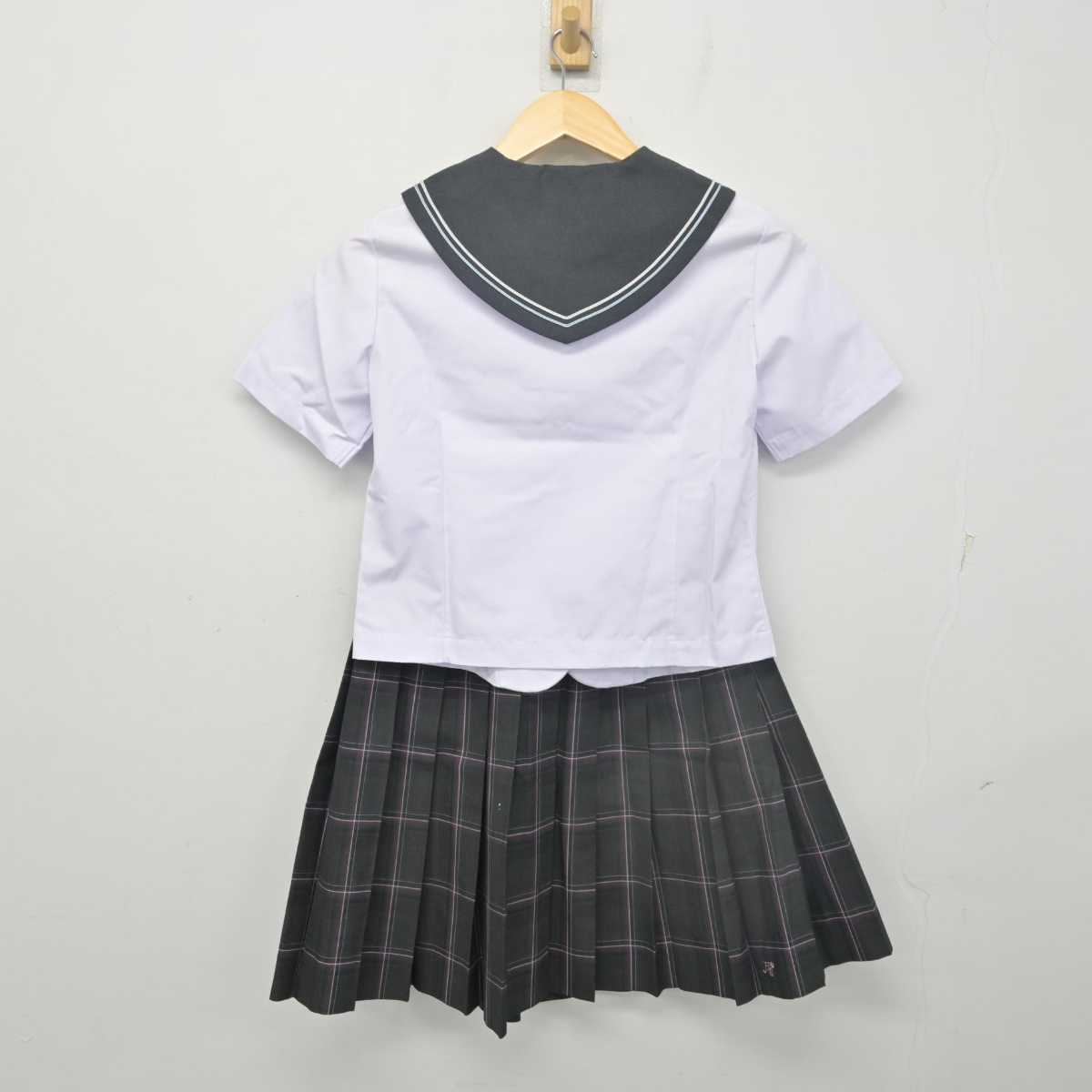 【中古】広島県 広島桜が丘高等学校 女子制服 2点 (セーラー服・スカート) sf055637