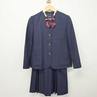 【中古】岡山県 妹尾中学校 女子制服 3点 (ブレザー・スカート) sf055639