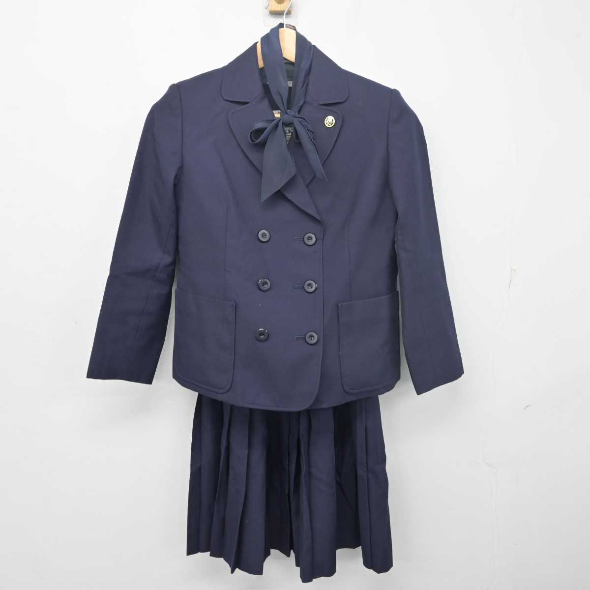 【中古】愛知県 椙山女学園高等学校 女子制服 5点 (ブレザー・ニット・ジャンパースカート) sf055641