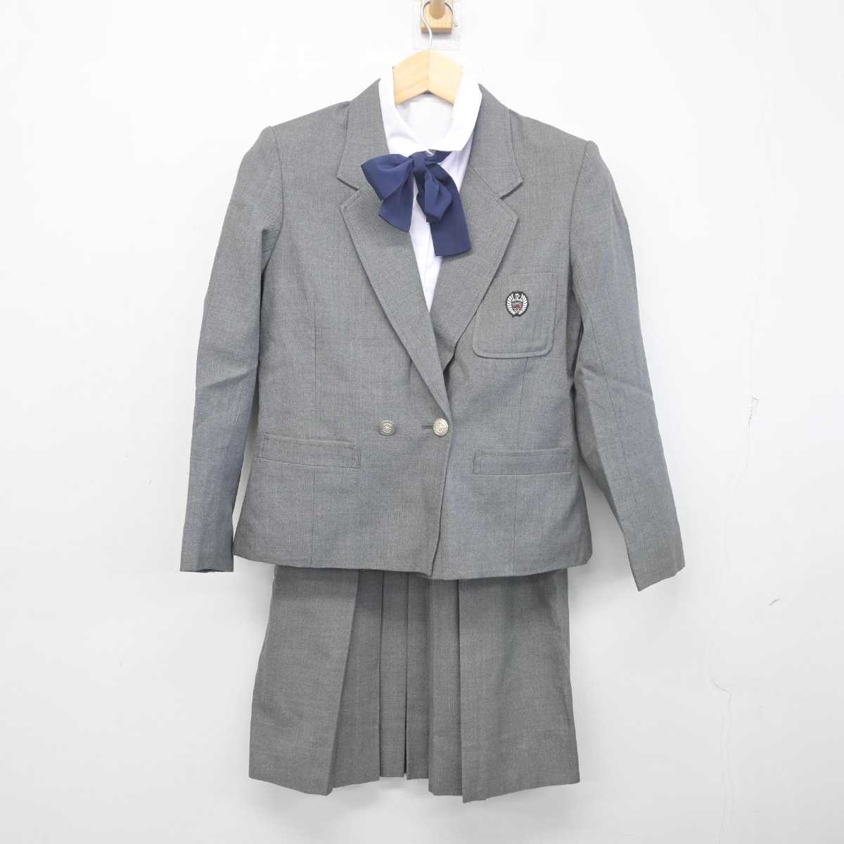 【中古】大阪府 四天王高等学校 女子制服 4点 (ブレザー・シャツ・スカート) sf055650