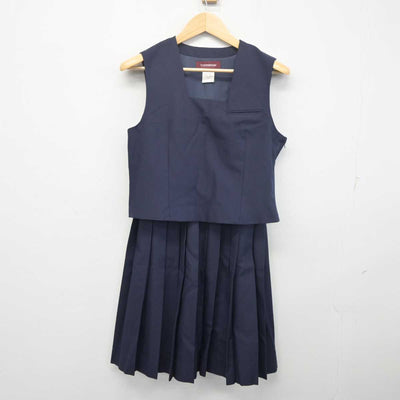 【中古】北海道 東陵中学校 女子制服 4点 (ブレザー・ベスト・スカート) sf055655