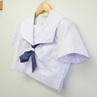 【中古】福岡県 小倉日新館中学校 女子制服 3点 (セーラー服・スカート) sf055669